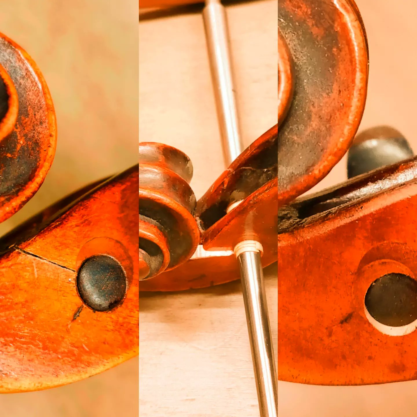 ペグボックス割れの修理 | フミズバイオリンショップ 横浜市公認 横浜